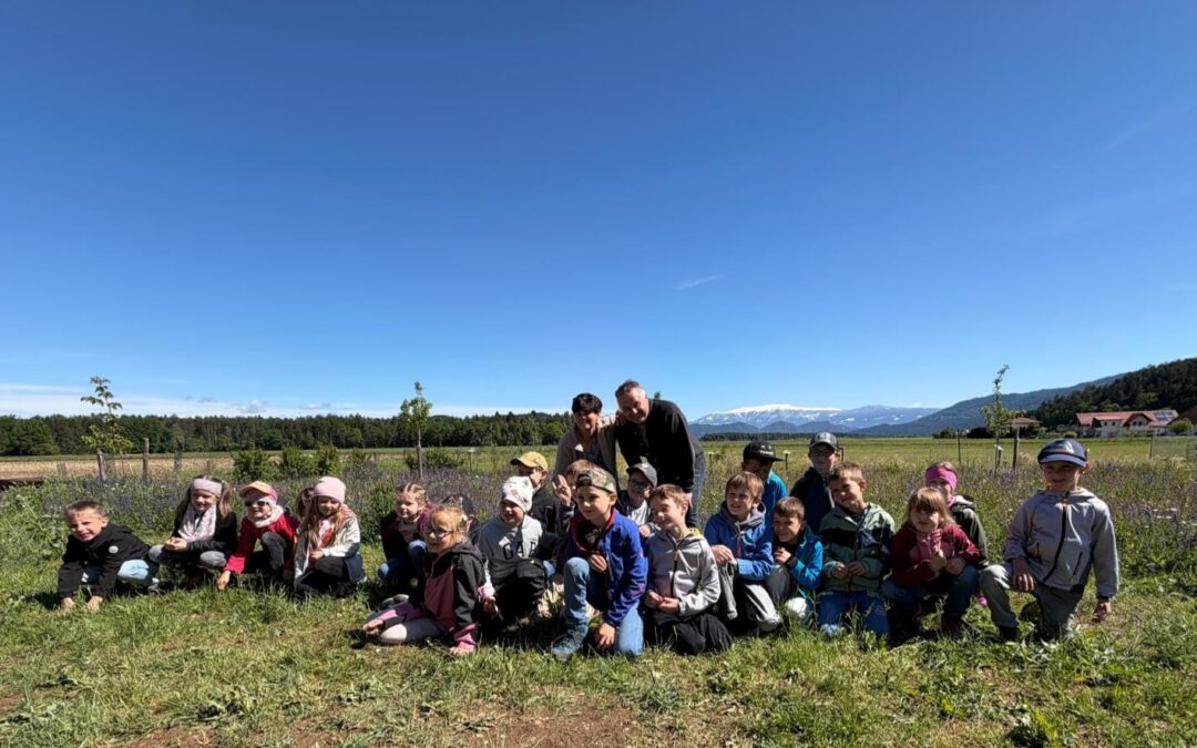 Lehrausgang zum Naturgarten Silan 1.Kl.